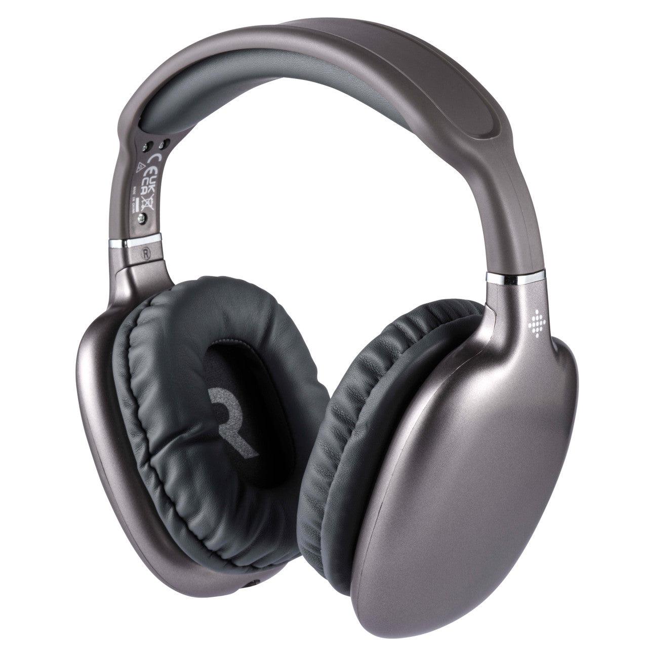 Intempo Bluetooth Metallic Over-Ear Headphones, Grey