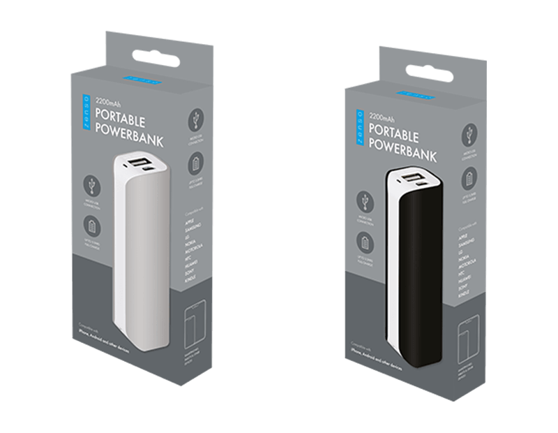 Power Bank 2200mAh, Random Colour Delivery