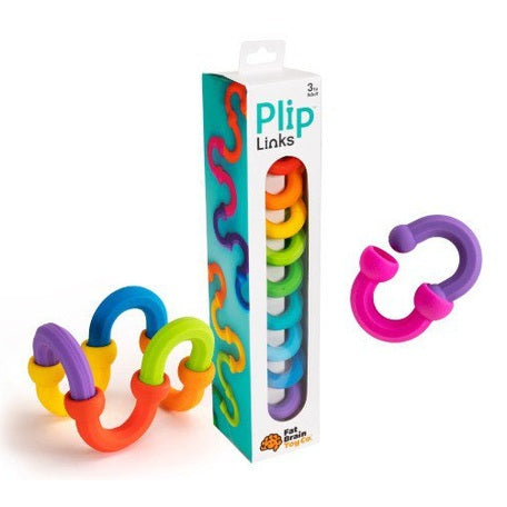 Plip Links Bendy Silicone Link Connector Toys that Close and Open with a Pop Sensory Toys for Kids Creative Building Toys