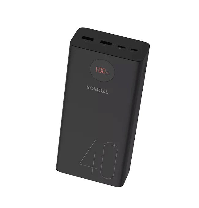 Romoss 40,000mAh 18W Digital Display Metal Powerbank Black