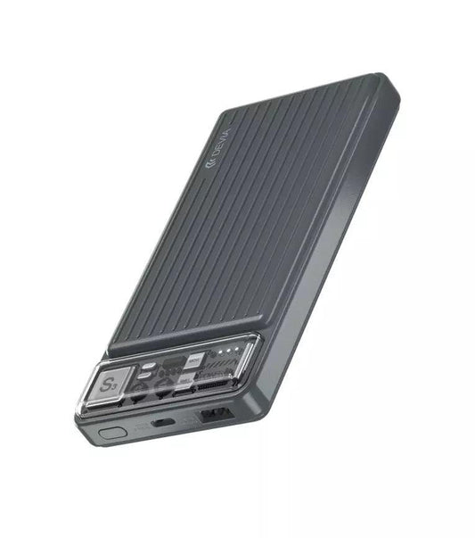 Devia 10,000mAh Dual Port LED Indicator Mini Powerbank Grey