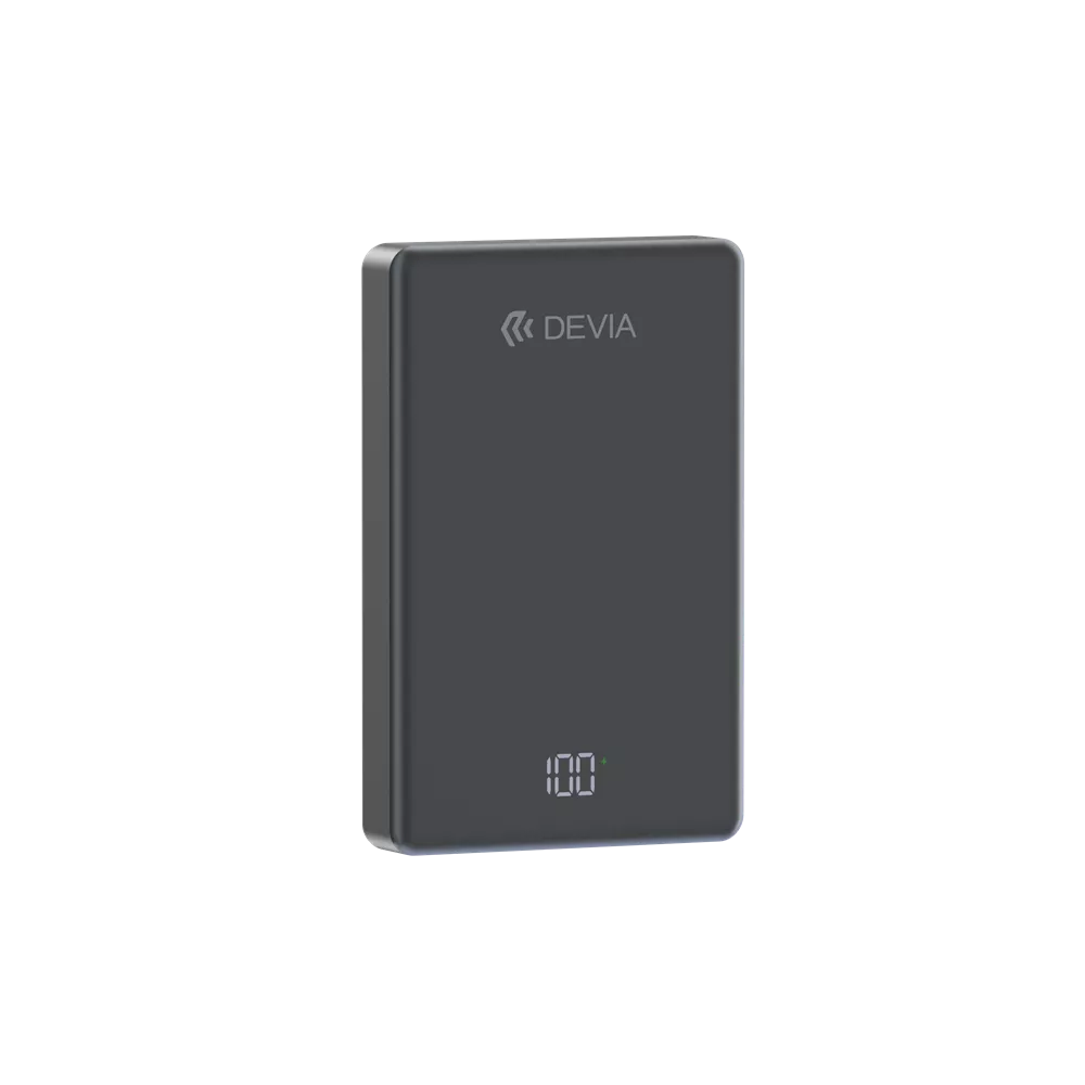 Devia - 10,000mAh 20W PD MagSafe Metal Mini Digital Powerbank - Space Grey
