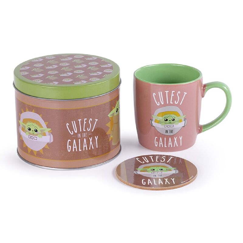 Baby Yoda Mug + Coaster in Gift Tin