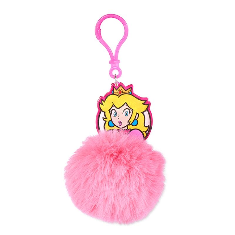 Princess Peach Pom Pom Keychain