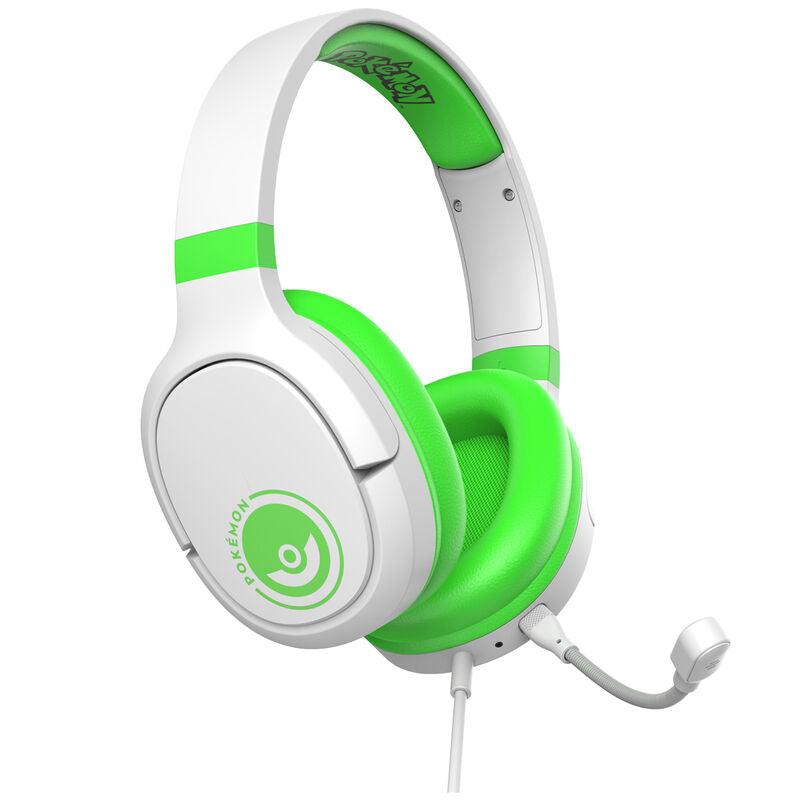 Pokemon Pokeball White and Green gaming headphones