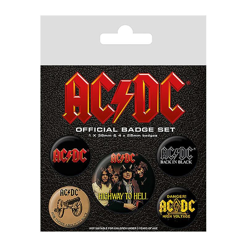 AC/DC Badge Pack (5 Pieces)