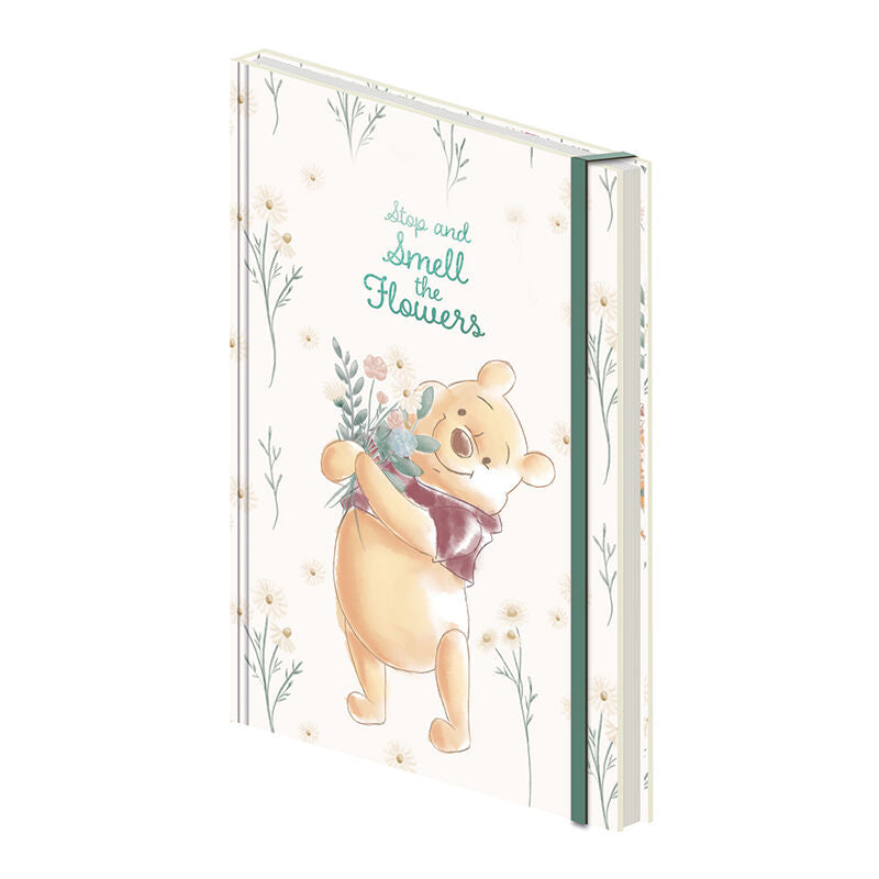 Premium notebook A5 Winnie The pooh (Stop And Smell The Flowers) 21 x 15 cm