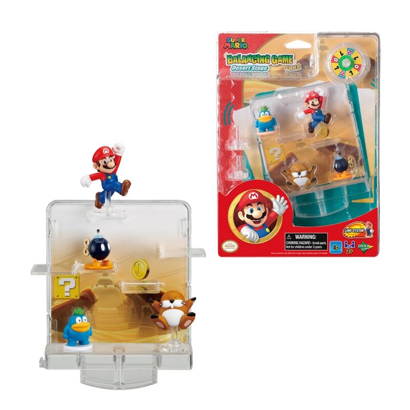 Set of hand-painted figures + Super Mario Balancing Game Plus Desert Stage board game