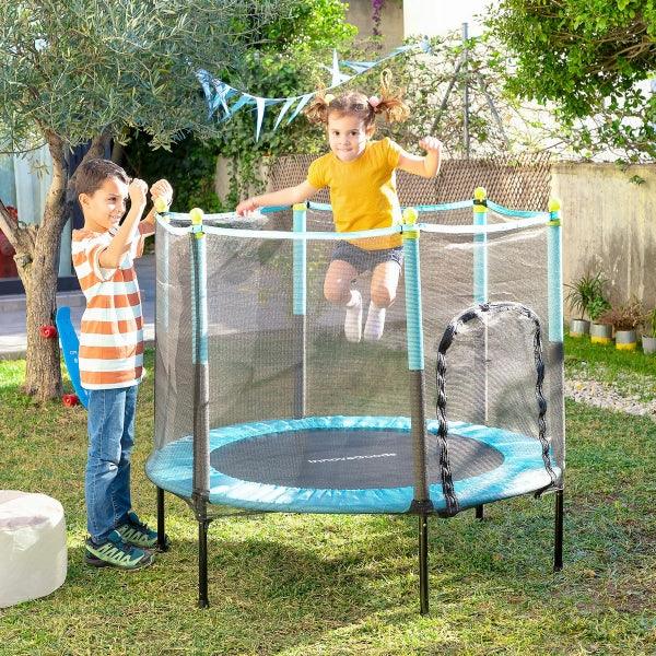 Kids Trampoline with Safety Enclosure Kidine InnovaGoods