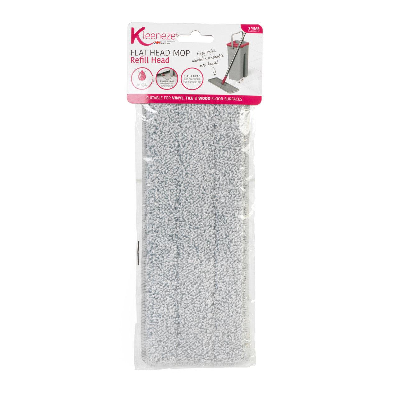 Kleeneze® Refill Head for Flat Mop | No Drips or Streaks | Microfibre