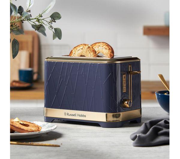 Russell Hobbs Structure Toaster, 2 Slice - Contemporary Design Featuring Lift and Look with Frozen, Cancel and Reheat Settings, Ombre Blue