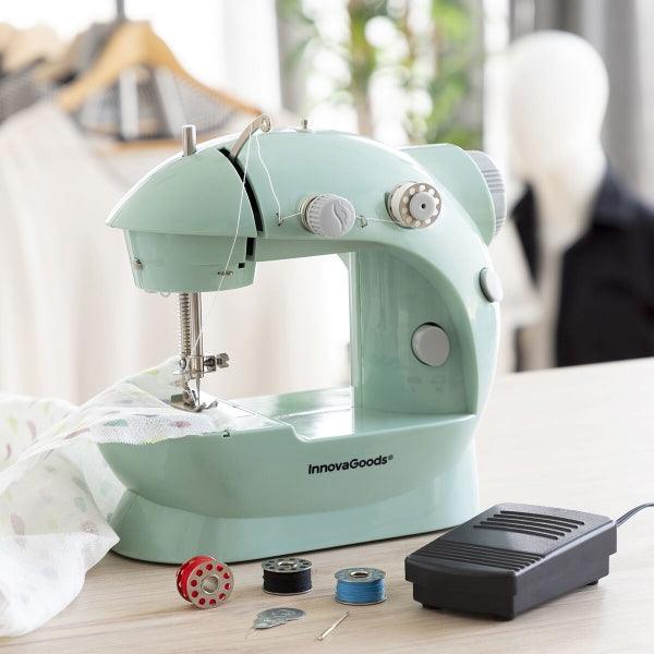 Mini Portable Sewing Machine with LED Thread Cutter and Accessories Sewny InnovaGoods