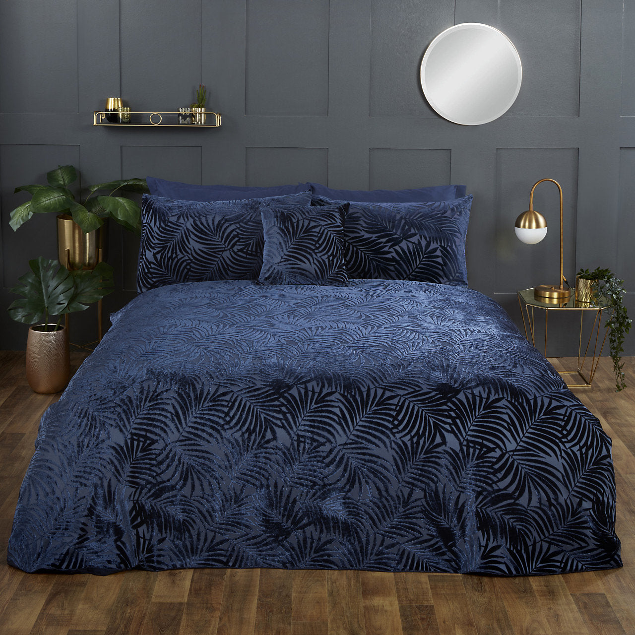 Paloma Duvet Set Single Navy