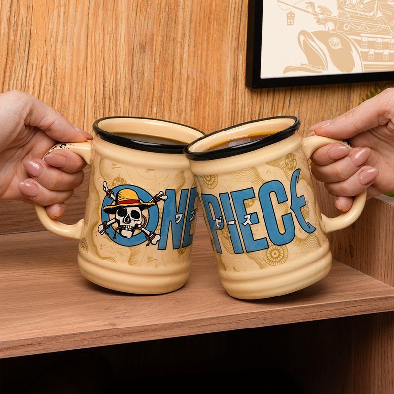 One Piece Official Licensed Netflix Ceramic Mug, Pirate Decor and Gift, Desk Accessory, 350ml (11 fl oz)