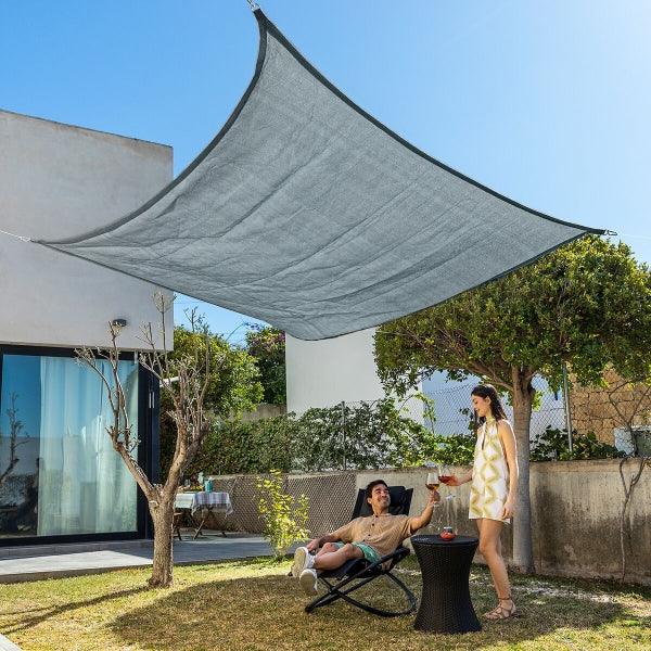 Rectangular Shade Sail Shazail InnovaGoods 2 x 3 m Color: Grey