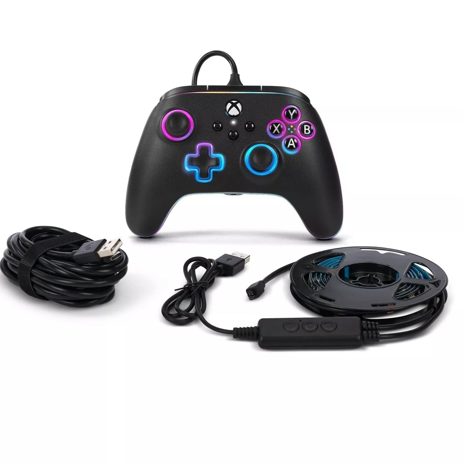 PowerA Advantage Wired Controller Xbox Series X|S Lumectra + RGB LED Strip