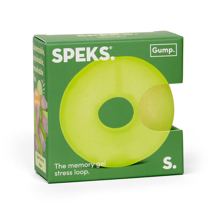 Speks. Gump Loop (Single Colours) - The Memory Gel Stress Ring 6cm - Algae