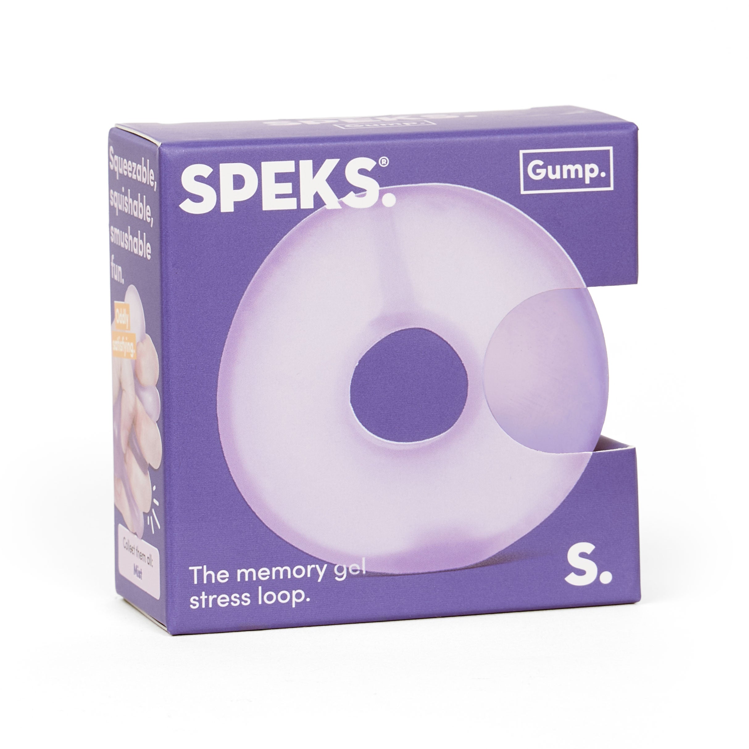 Speks. Gump Loop (Single Colours) - The Memory Gel Stress Ring 6cm - Mist