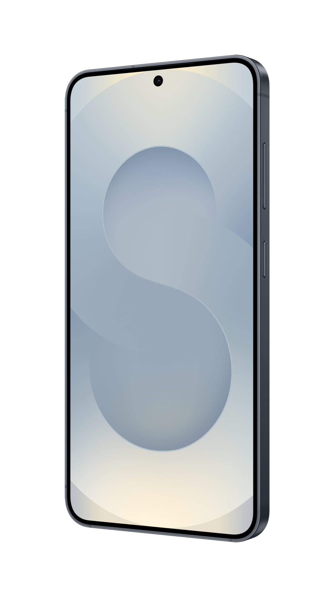 Smartphone with a gradient design on a white background