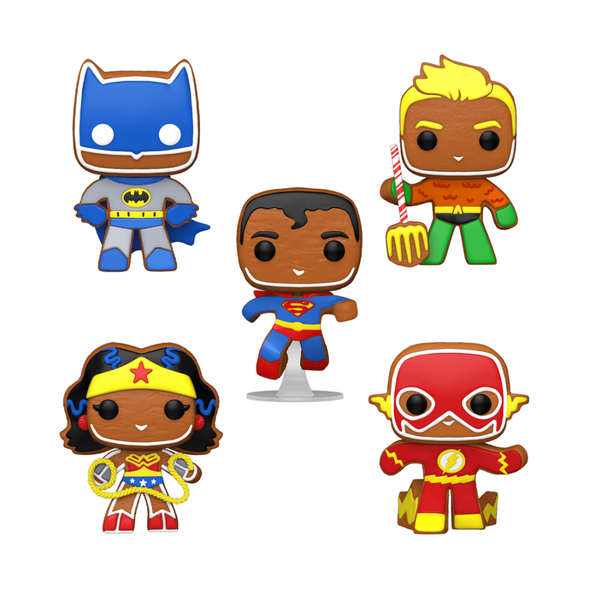 Funko POP! POP Heroes: DC Holiday - Gingerbread 5 Pack