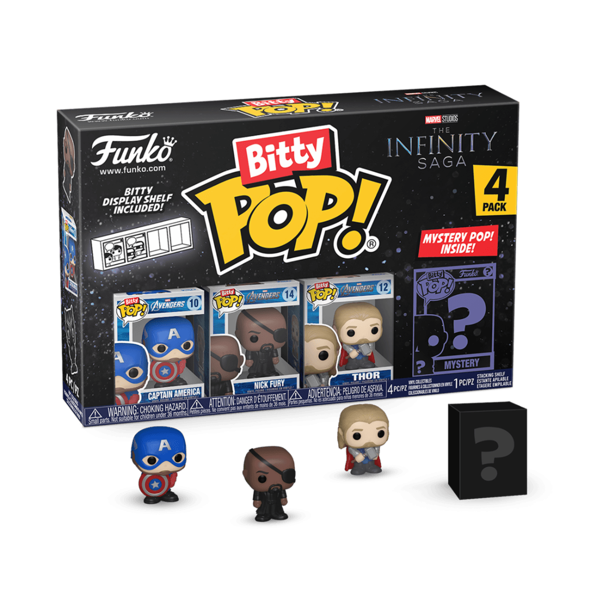 Funko POP! Funko Bitty POP: Marvel - Captain America 4PK