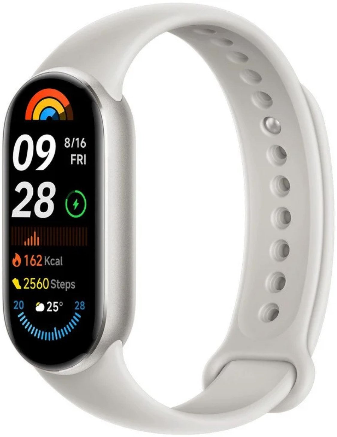 Xiaomi Smart Band 9 Gray, 1.62" Amoled Display, 233 mAh Battery, up to 21 Days of Battery Life, Over 150 Workout Modes, BT 5.4, 50M Water Resistant (Copy)