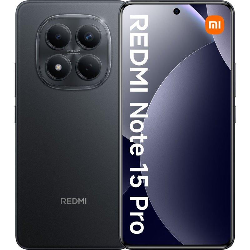 Xiaomi Redmi Note 15 Pro 4G Smartphone 12GB+512GB, MediaTek Helio G200-Ultra, 200MP Ultimate-clarity Camera, 6.77" FHD+ Amoled Display, 6500mAh Battery, Black