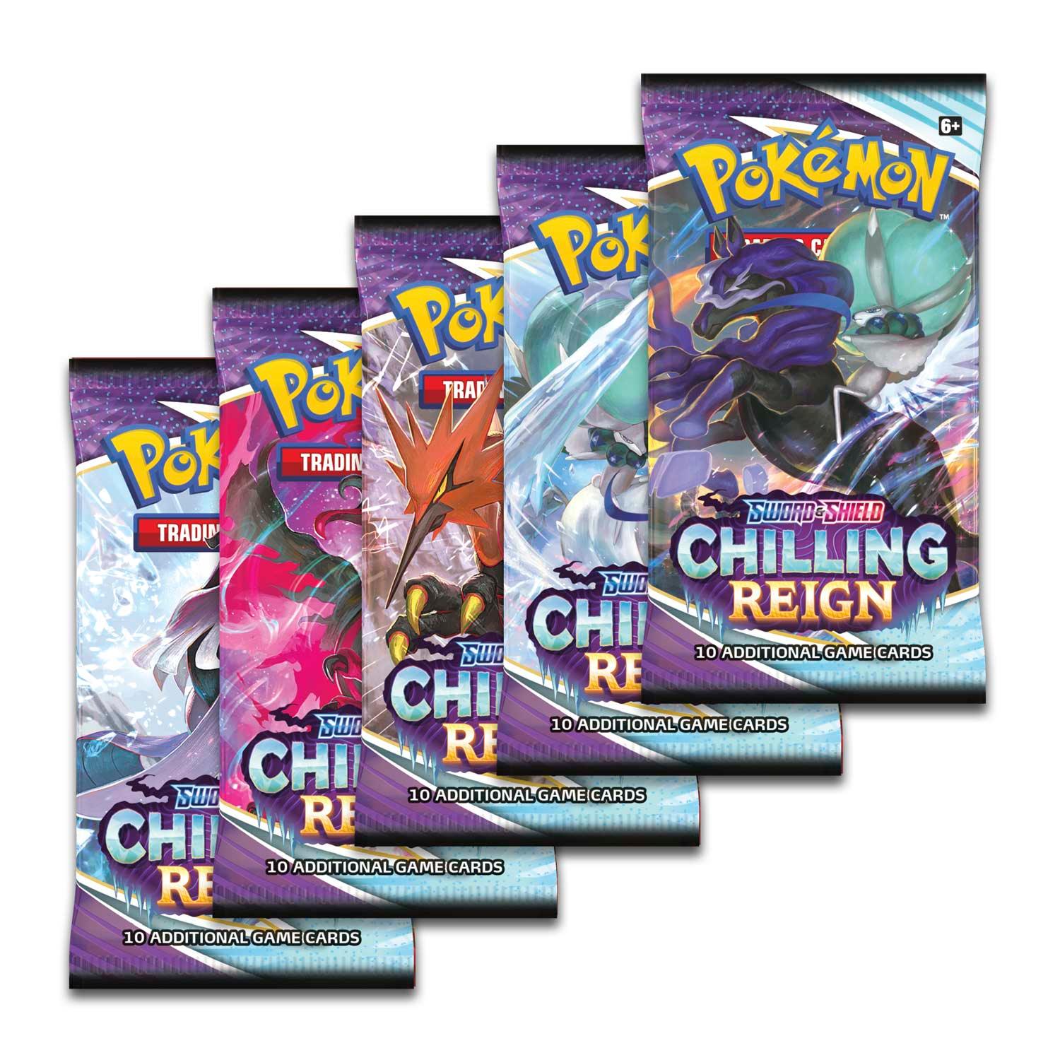 Pokémon TCG Sword & Shield Chilling Reign Booster Pack, 1 Pack, Random Delivery