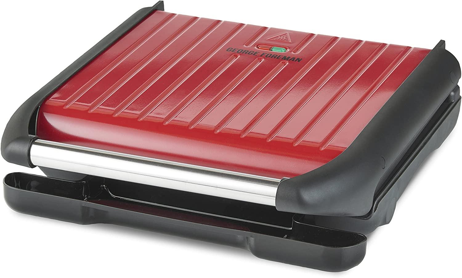 George Foreman 7 Portion Entertaining Health Grill Red