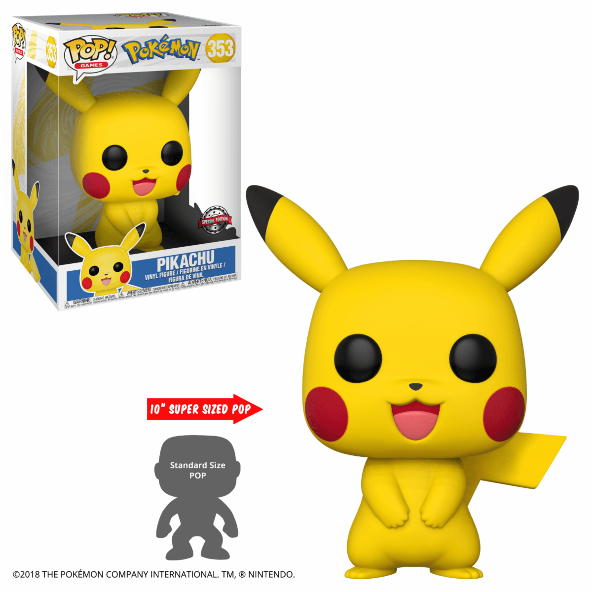 Funko POP! Games: Pokemon - 10" Pikachu