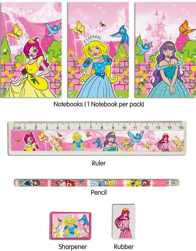 5 Pc Princess Stationery Set - Gadget Station