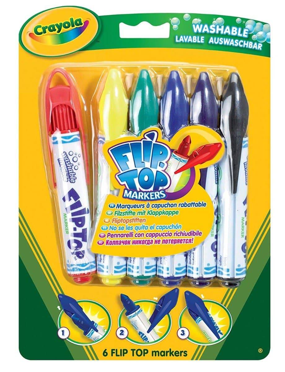 Crayola 6 Flip Top Markers