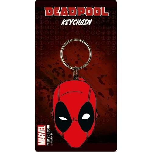 Deadpool (Head) Rubber Keyring Keychain