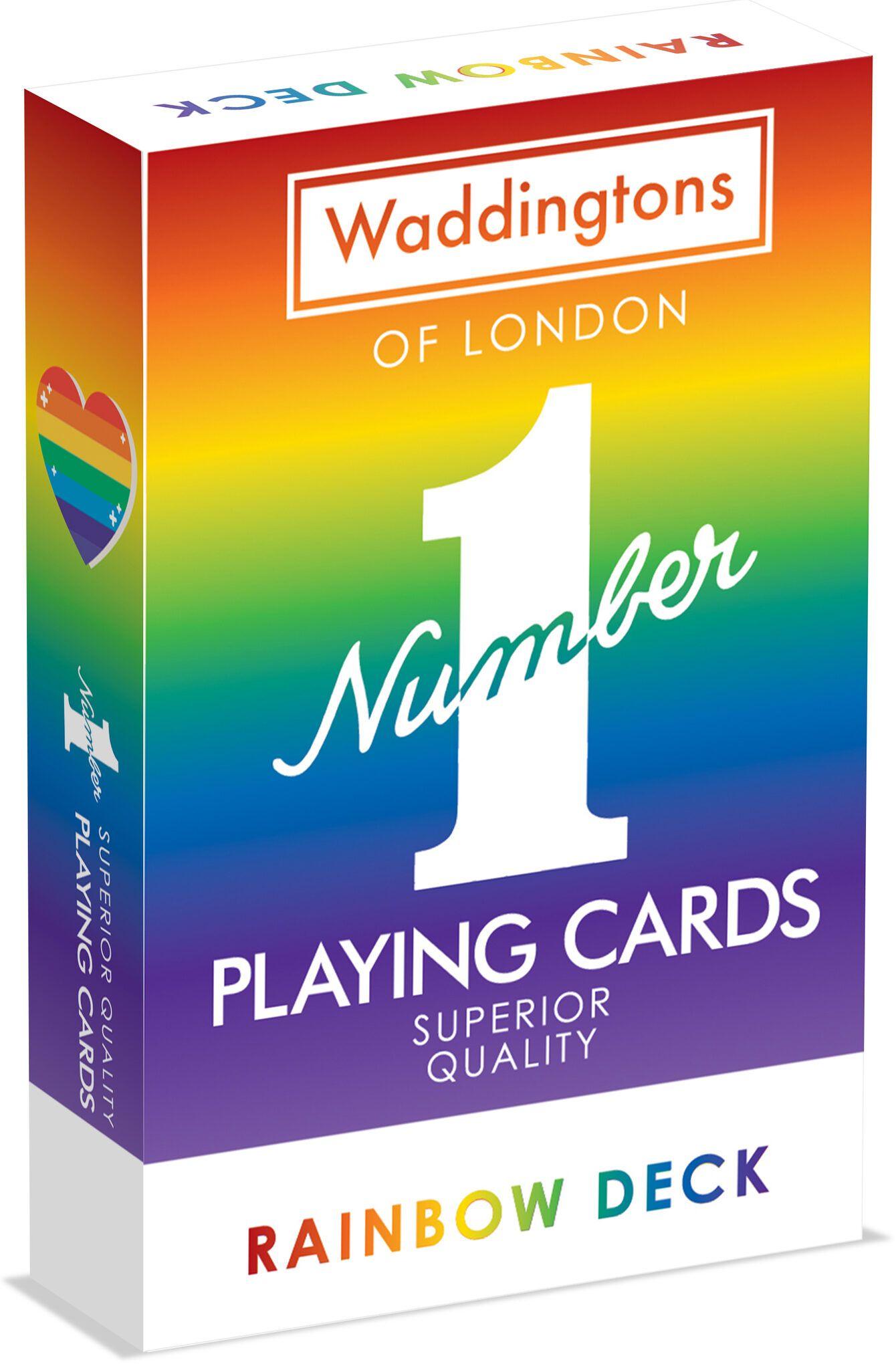 Waddingtons No.1 Playing Cards Rainbow