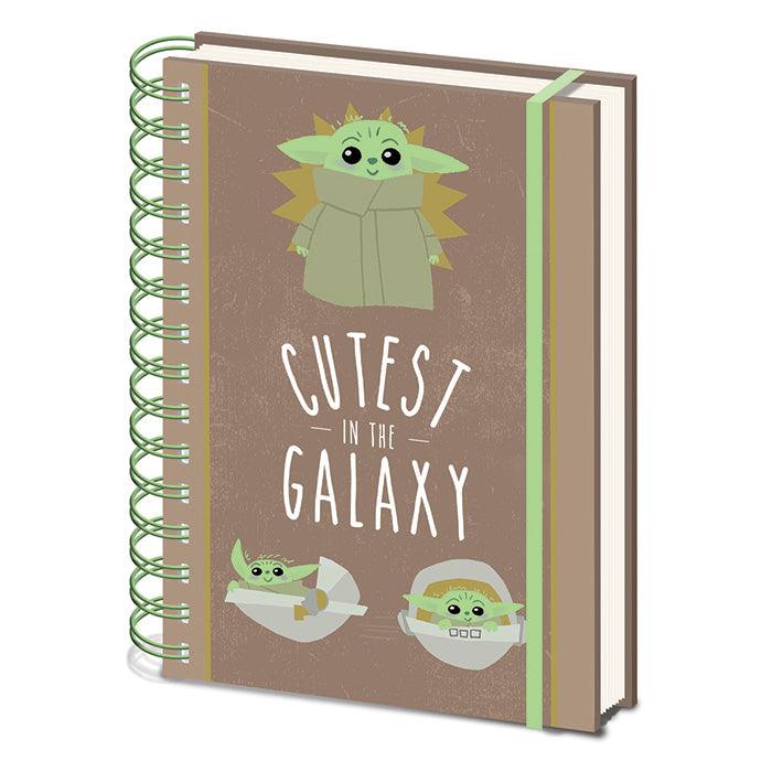 Star Wars: The Mandalorian (Cutest in the Galaxy) A5 Spiral Notebook