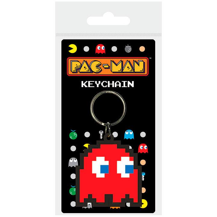 Pac-Man Rubber Keychain Keyring Blinky