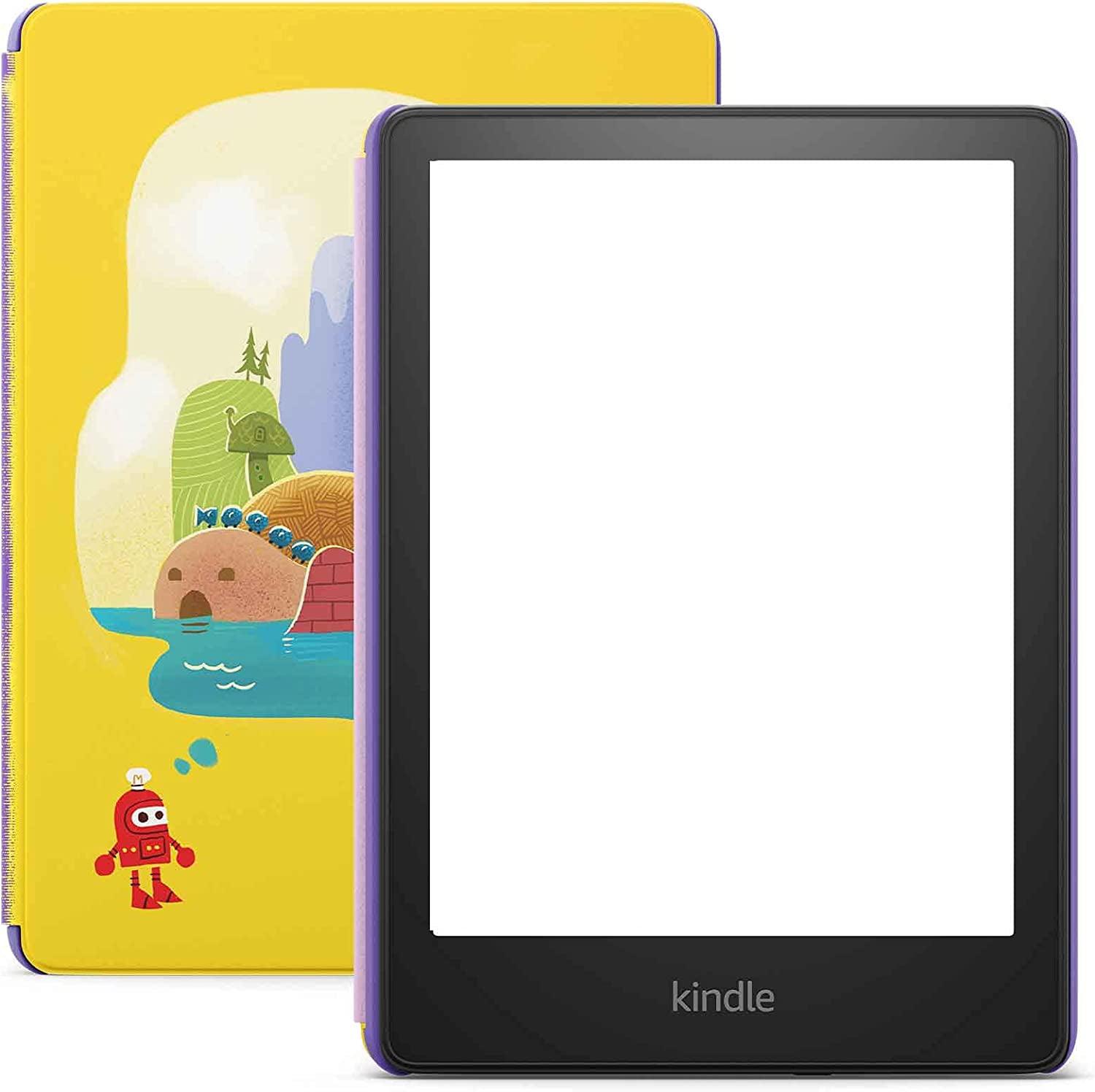 Amazon Kindle Paperwhite Kids 6.8 inch 8GB Wifi Black 11th Generation with Robot Dream Cover