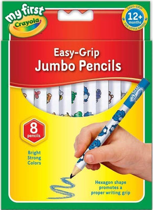 Crayola 8 Easy Grip Jumbo Pencils - Gadget Station