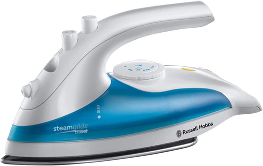 Russell Hobbs Steam Glide Travel Iron 760w White and Blue