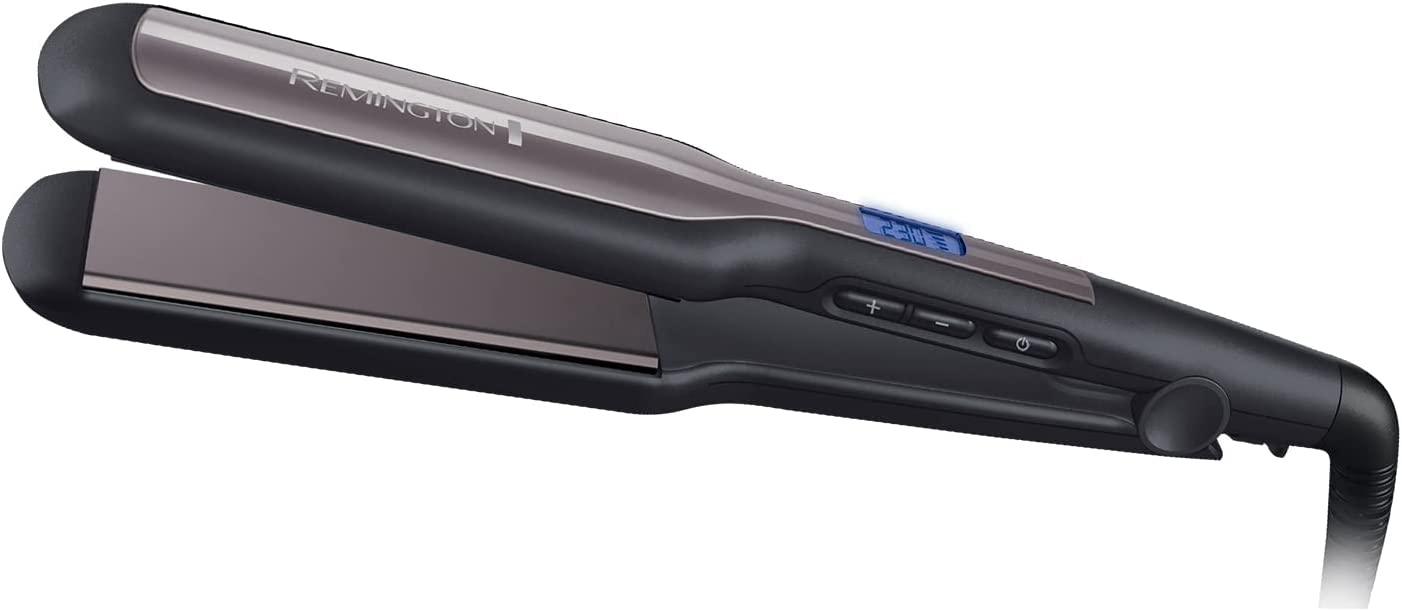 Remington Pro-Ceramic Extra Wide Plate Hair Straighteners for Longer Thicker Hair, Digital Temperature Control