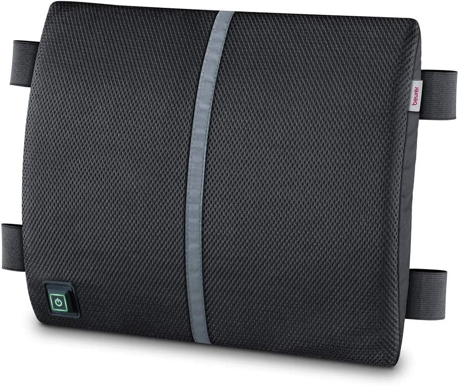 Beurer Heated Lumbar Support Cushion | Back support with heat function | 3 temperature settings | Rapid warm-up | Suitable for use at your desk or in the car