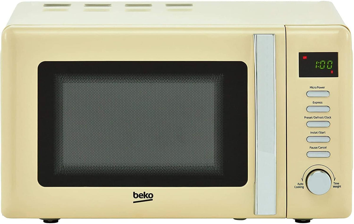 Beko Solo Retro Microwave 20L 800W - Cream [Energy Class A]