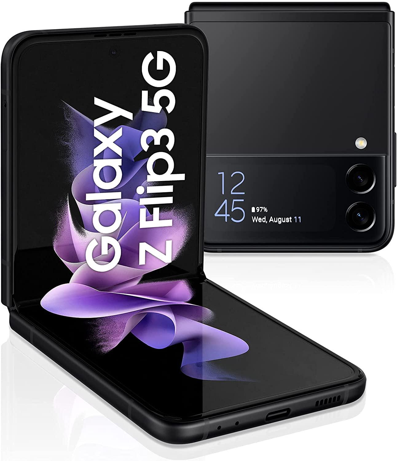 Samsung Galaxy Z Flip3 5G 128GB Smartphone Sim Free Android Folding Phone 128 GB Black