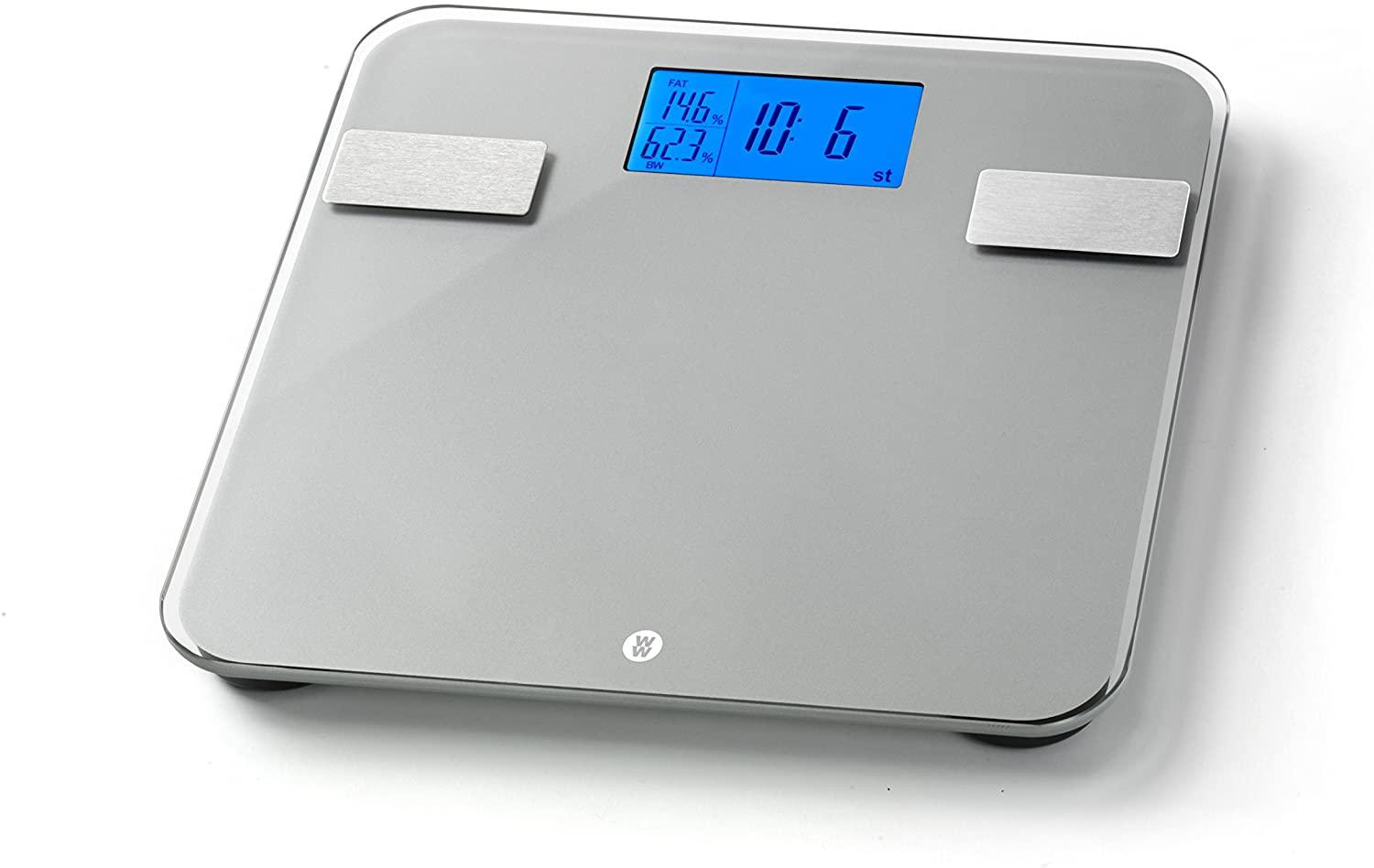 WW WeightWatchers Ultra Slim Glass Electronic Scale, 6mm tempered