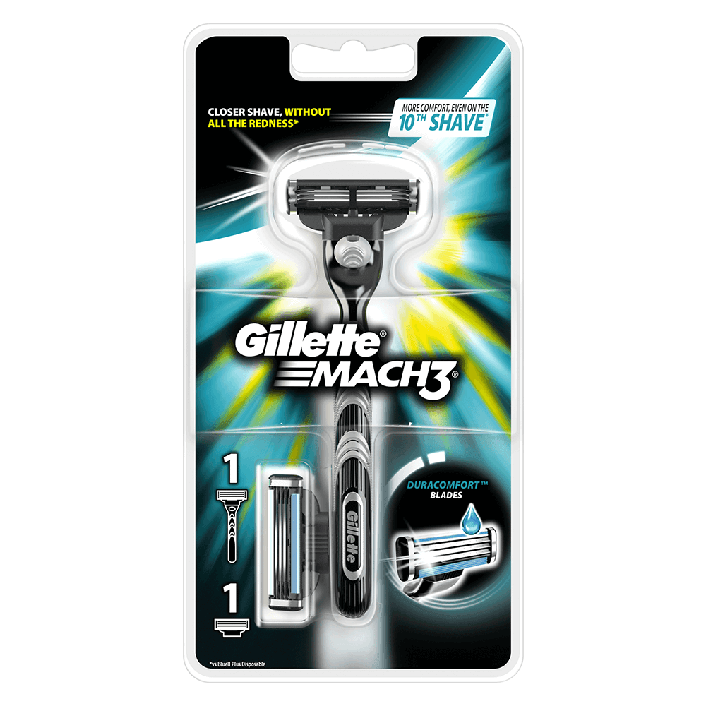 Gillette Mach3 Razor + 1 Blade For Men