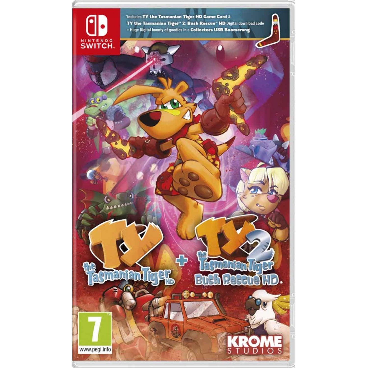 TY the Tasmanian Tiger HD + TY the Tasmanian Tiger 2: Bush Rescue HD Bundle (Nintendo Switch)