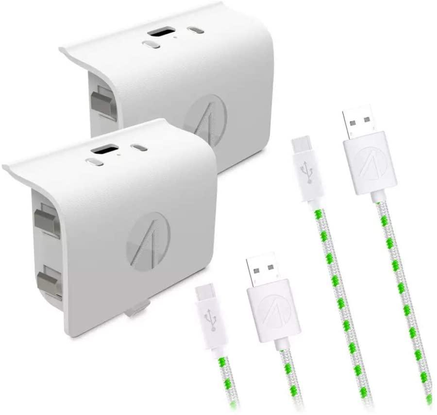 Stealth SX-C10 Twin Play & Charge Battery Packs for Xbox One - White (Xbox One) - Not Compatible with XBOX Series X / S Controller