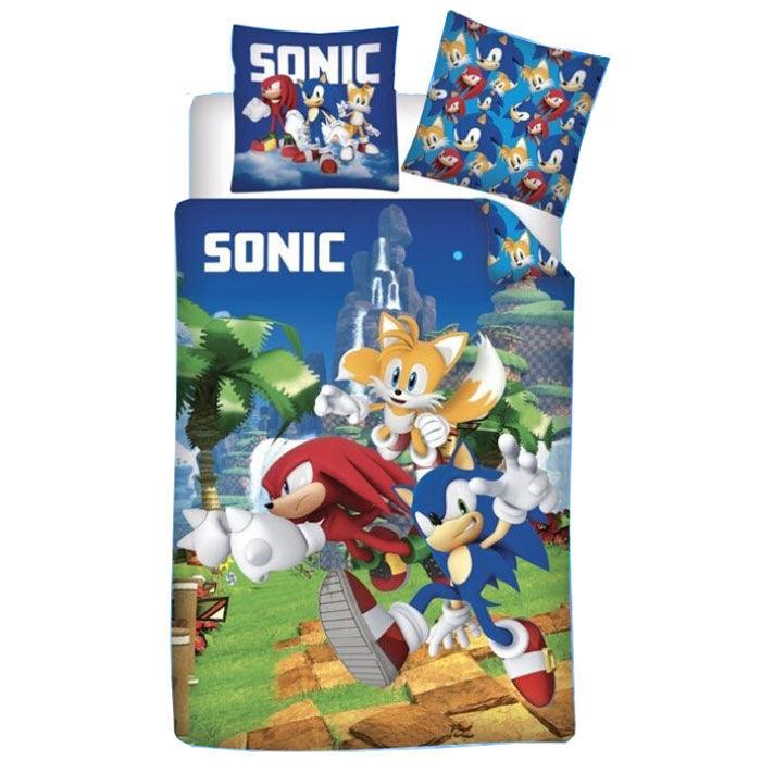 Sonic The Hedgehog microfibre duvet cover bed 90cm