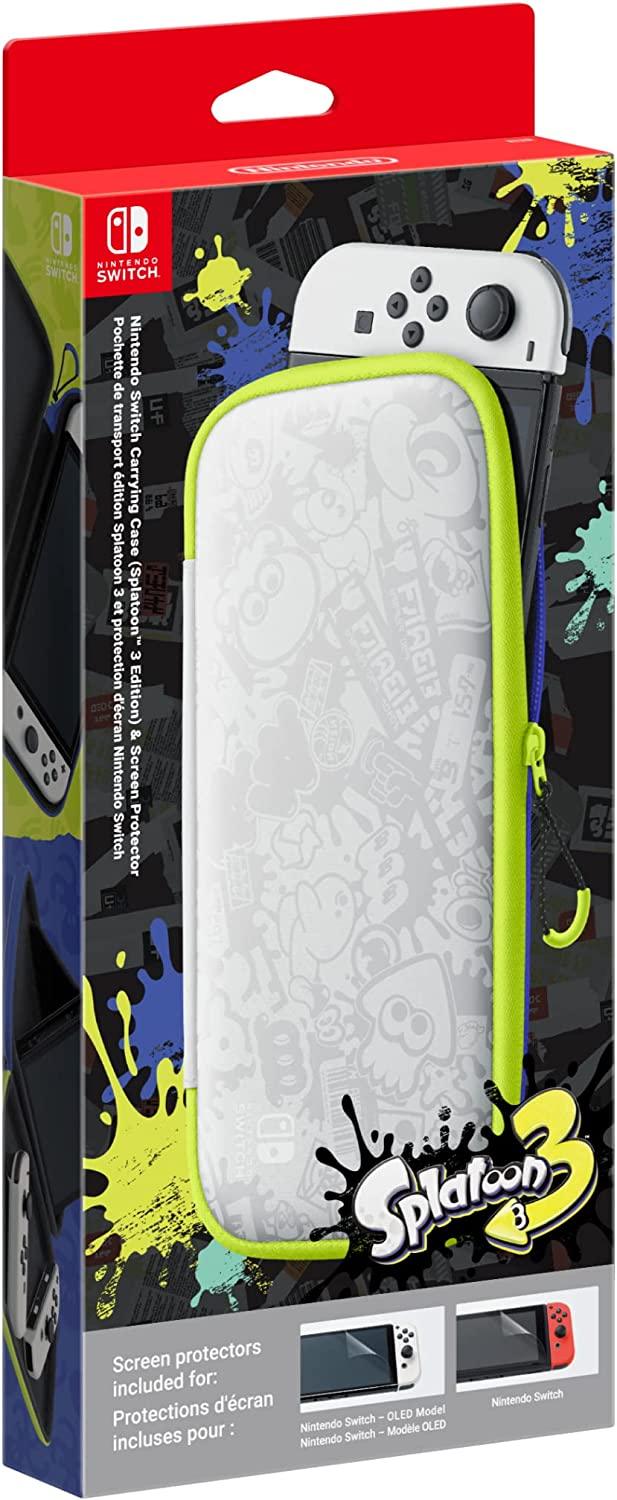 Carrying Case (Splatoon 3 Edition) and Screen Protector