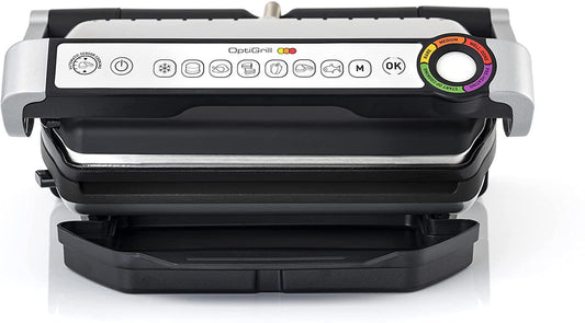 Tefal OptiGrill+ Intelligent Health Grill, 6 Automatic Settings, Stainless Steel, 2000W, 4-6 Portions